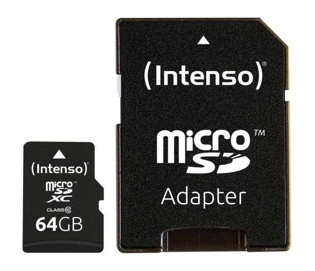 Intenso Outlet microSD 64GB Class10 + adapter SD - 1566738 - zdjęcie